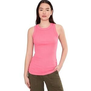 ☀️Michael Stars Paloma Tank OS Pink Ribbed Cotton USA Made NWT
